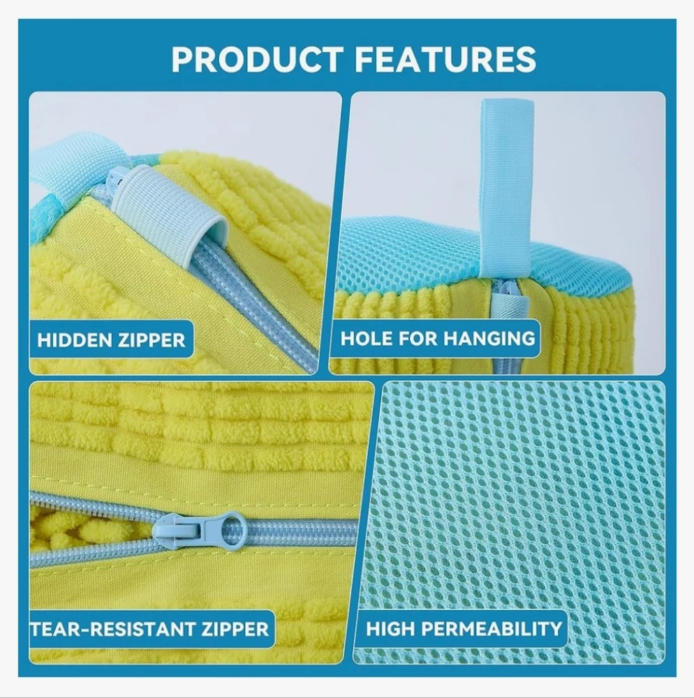 2 Pcs Shoe Washing Machine Bags
